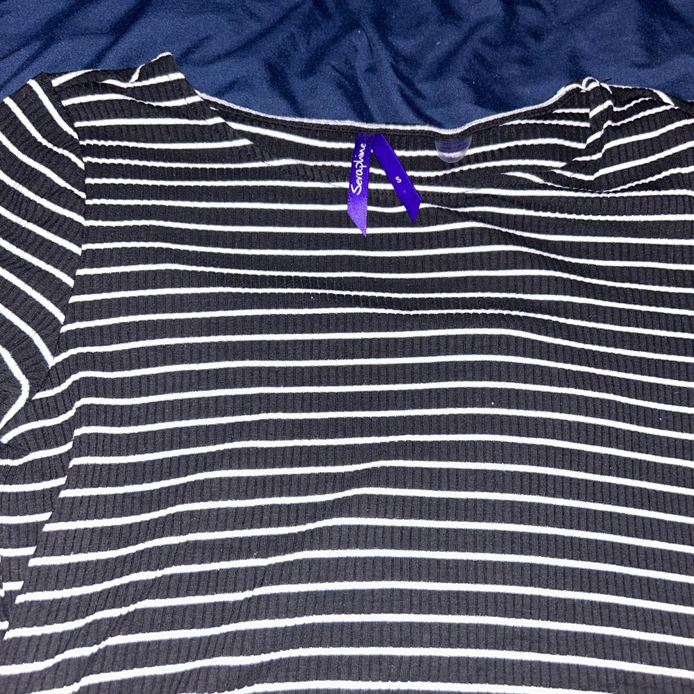 Seraphine stripped maternity shirt